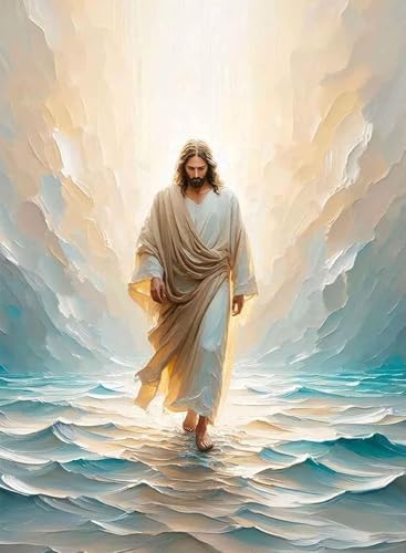 BAWKENTON Jesus Paint by Numbers kit for Adults and Kids by BAWKENTON