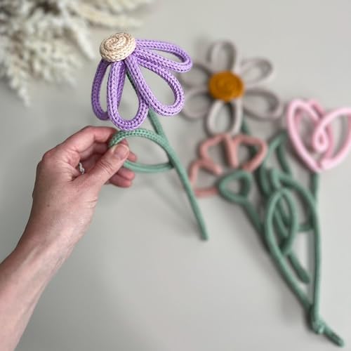 BoFUN Knitted Wire Art Kit for Adults &Teens, Flower Craft Set - Image 6