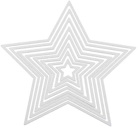 8 Stars Metal Cutting Dies Pentagram Frame Dies for Card Making Handmade Scrapbook Album Paper Embossing Tool - Image 3