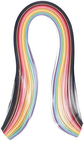 PATIKIL 180pcs Quilling Paper Strips Paper Flowers Quilling Kits 3/16"(5mm) Origami Paper for Adults Beginner Art Craft, 21"(54cm) 36 Colors by PATIKIL