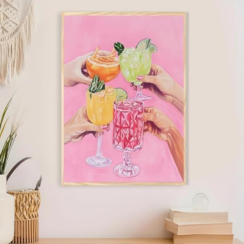 Colorful Cocktails Paint by Numbers Kit for Adults Canvas, Frameworkless - Image 5