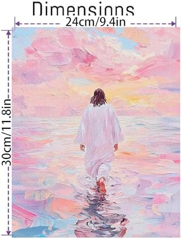 VIGEGU Beach Paint by Numbers Kit for Adults Beginner with Framed - Image 4