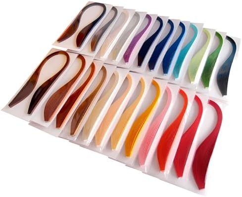 Pestal Pink Tone Quilling Paper Strips 10mm Quilling Strips for Crafts Single Color Origami Paper Strips 0.4inch 120pcs Length 21inch Paper Filigree Strips (Burgundy Wine Red No.21) - Image 3