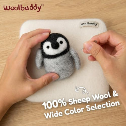 Woolbuddy Needle Felting Pad - Durable Wool Mat for Craft Projects, Foam Alternative, 6"x6"x1.5" (White) - Image 2