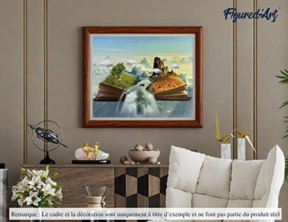 Figured'Art Paint by Numbers Kit for Adults Landscape Book 16"x20" - Craft Art Painting DIY Kit Rolled Canvas Without Frame - Image 4
