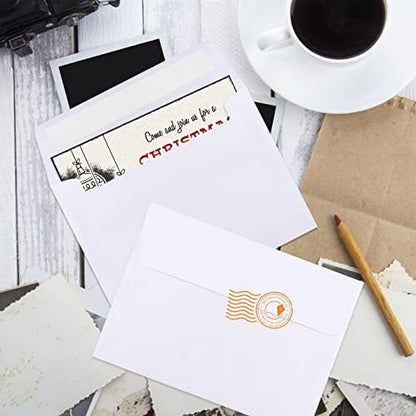 90 Packs A1 Envelopes, 3.625x5.125" Envelopes White, Small Envelope RSVP Envelope, Self Seal for Weddings, Photos, Postcards, Greeting Cards, Mailing - Image 7