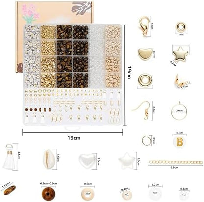 Xylise Jewelry Making Supplies Kit Natural Stone Beads for Irregular Natural Stone with for DIY Craft Bracelet Necklace Earrings for Adults (Tiger's Eye) - Image 3