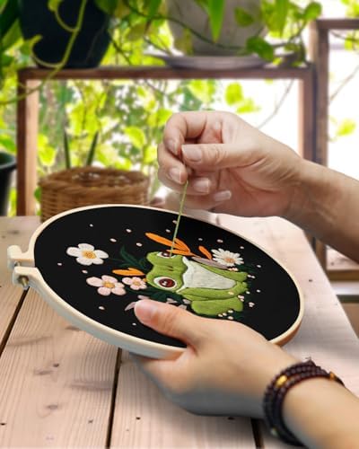 TINDTOP 4 Pack Embroidery Kit for Adult, Embroidery DIY Starter Kit - Image 4
