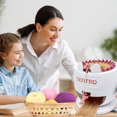 SENTRO Knitting Machine 22 Needles,Smart Circular Crochet Machine - Image 2