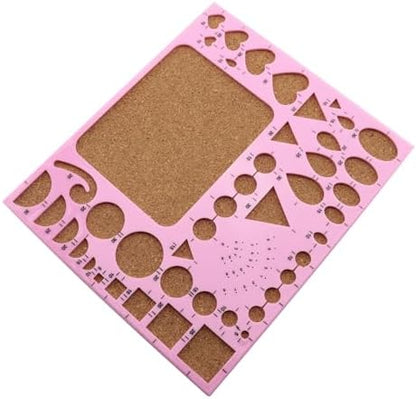 JCBIZ Pink DIY Paper Quilling Template Set Paper Quilling Template Board Mould Crimper Tool for Paper Strips DIY Art Crafts - Image 4