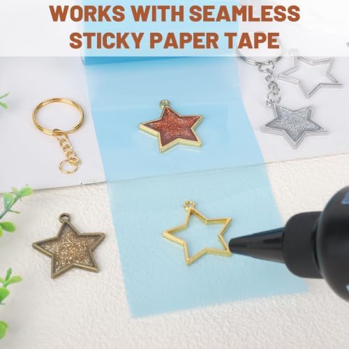 Gartful 30PCS Open Back Bezel for Resin, Hollow Frame Pendants for Resin Casting, DIY Jewelry Making Supplies, Star Shape - Image 3