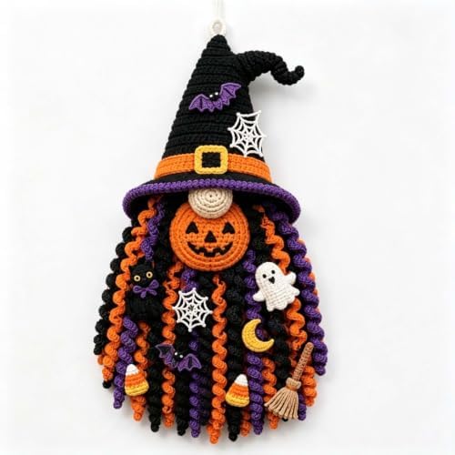 DIY Seasonal 3D Crochet Door Hanger Kit Collection, Halloween Handmade - Image 7