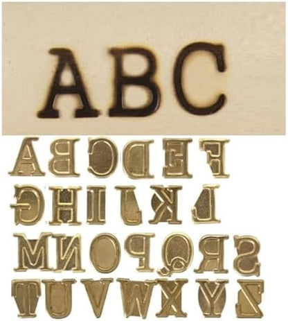 Wood Burning Letters 26pcs Hot-Stamps Uppercase Alphabet Set for Branding and Personalization of Wood, Leather, and Other Surfaces for Leather Wooden Burner Craft DIY - Image 2