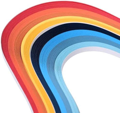 Paper Quilling Strips, 1/8 x 15.4 in (3mm x 39cm), 900 Pieces, 36 Colors - Image 6