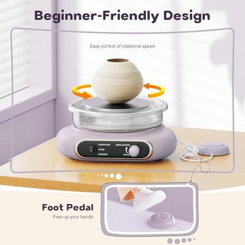Alldeer Mini Pottery Wheel for Kids Teens Girls Beginners - Image 4