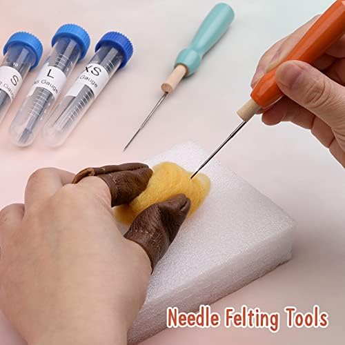 Wonvoc 40 PCS Felting Needles Set, 36/38/40/42 Gauge Felting Needles - Image 4