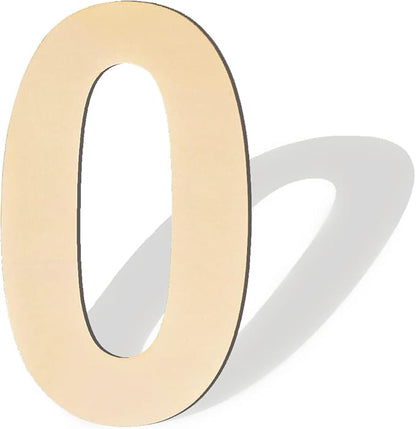 17 inch Large Wooden Numbers, Wood Number, Blank Wooden Number, Wooden Sign Board, Wooden Numbers for Crafts, DIY Projects, Birthday, Party, Wedding Decorations (Number 0)