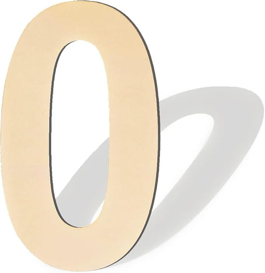 17 inch Large Wooden Numbers, Wood Number, Blank Wooden Number, Wooden Sign Board, Wooden Numbers for Crafts, DIY Projects, Birthday, Party, Wedding Decorations (Number 0)