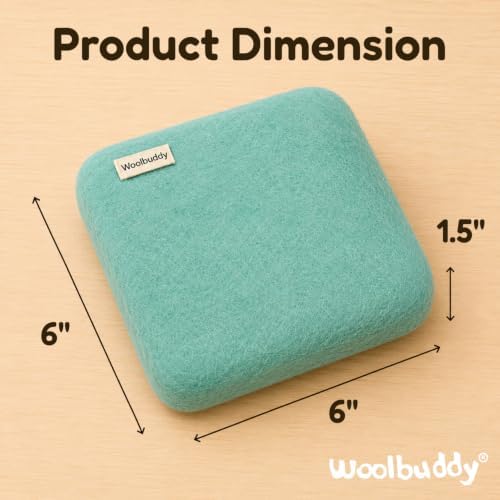 Woolbuddy Wool Felting Pad 6 x 6 x 1.5 Inch (Teal), Durable Needle Felting Mat, Needle Felting Foam Pads Alternative - Image 3