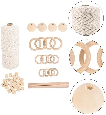 Cabilock DIY Macrame Wall Hanging Kit Macrame Cotton Cord Set Adults Beginner Kit - Image 7