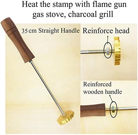Custom Electric Wood Branding Iron, Personalized Burning Stamp Logo Design for Branding Iron Handcrafted Design (black walnut handle) - Image 2