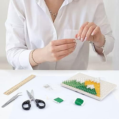 WEBEEDY 3D String Art Kit for Adults Beginners, DIY Mountain String Craft Kit, Include All Necessary Accessories and Frame, Christmas Home Wall Decorations Unique Gift - Image 5