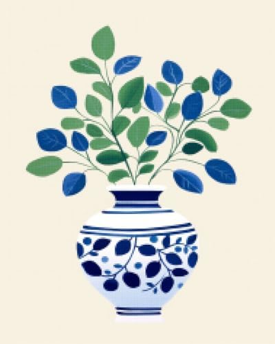 CISDKK Wild Flowers,crossstitching Kits Adult,Large Plant in Antique Greek Vase,Floral Boho Home Decor,Plant,Greek Design,Flowers,Living Room,11CT,9.45 * 13.39 inch by Unknown