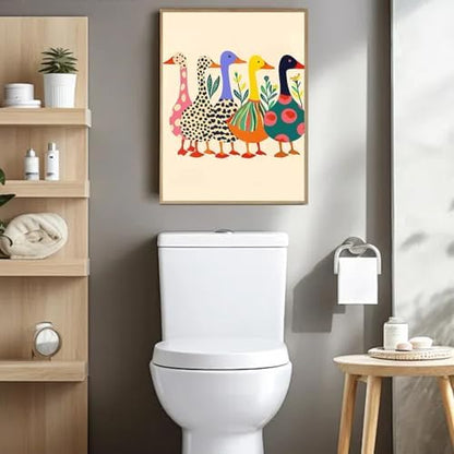 Duck Paint by Numbers Kit for Adults Beginner & Kids with Frame 8x12inch - Image 2