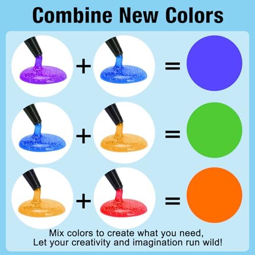 JDiction Glitter Colored UV Resin, 8 Colors Hard Resin for Jewelry Making - Image 6