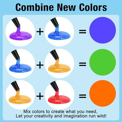 JDiction Glitter Colored UV Resin, 8 Colors Hard Resin for Jewelry Making - Image 6