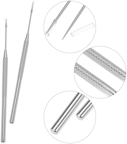 QWORK 20 Pcs Clay Sculpting Tools Set - Stainless Steel Ceramic Needle Modeling Carving Pottery Tools for Detailed Sculpture Projects - Image 4