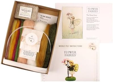 Wizardi Beginner Needle Felting Kit for Adults - Daisy Fairy. Fantasy Felting Kit 12cm Tall. Felting Tools. Wool Felting Supplies. Felt Crafts. Wool Felt. The Makerss - Image 3