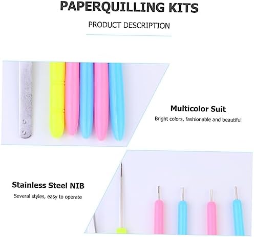 NUOBESTY 18pcs Paper Quilling Tools Rolling Pen Piercer Tweezer for Paper Quilling Kits - Image 4