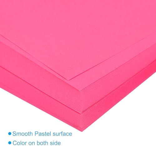 MECCANIXITY 50 Sheets Origami Paper Double Sided 8x8 Inch(20x20cm) Square Sheet for Art Craft Project, Beginners, Gifts Decor, Fluorescent Pink - Image 4