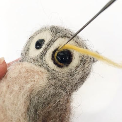 Bergin & Bath Needle Felting Kit, Owl. Make a Sweet Little owl with This Planet Friendly Craft kit for Adults and Teens. - Image 3