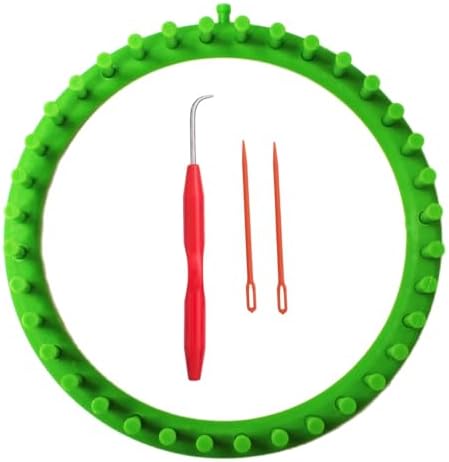 S & E TEACHER'S EDITION Round Knitting Loom Set, Green by SETEACHERSEDITION