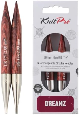 KnitPro Dreamz Interchangeable Circular Needles 4" (10cm) | US Size 17 (12mm) by KnitPro