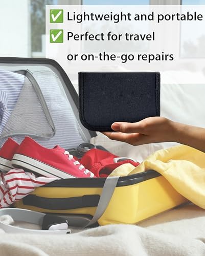 Vellostar Mini Hand Sewing Kit for Adults, Small Travel Case, 18 Threads - Image 2
