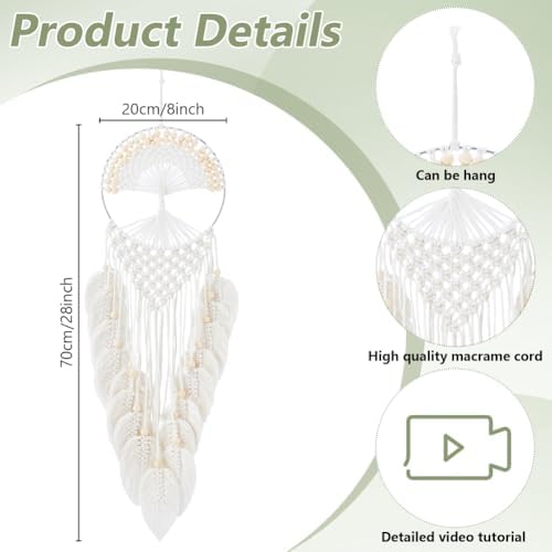 FREEBLOSS Tree of Life Macrame Kit for Beginners DIY Macrame Wall Hanging Tapestry with Instructions Boho Home Decor for Living Room Bedroom - Image 3