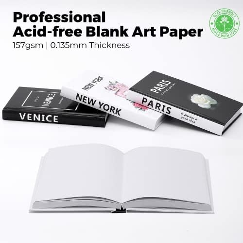 Decorative Books for Home Decor, 3 Pcs Coffee Table Books Decor, Faux Book for Decoration, Designer Fashion Book Decor Set for Living Room, Table, Shelf(White) - Image 5