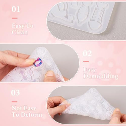Spritewelry Cat Silicone Mold for Earring Resin Earring Molds Cute UV Resin Molds for Keychain Making Kit for Women DIY Earring Bracelet Necklace Jewelry Making - Image 5