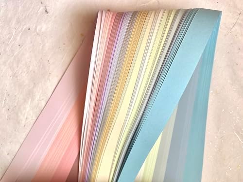 1/4" Assorted Pastel Paper Strips for German, Froebel, Moravian Stars & Weaving (100 Strips) - Image 4