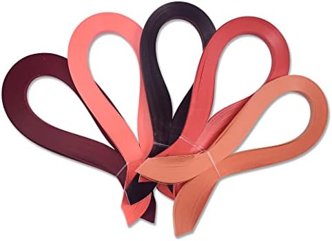 CrafTreat Red Quilling Paper Strips for Craft Work - 500 Quilling Strips 3mm 30 CM Length - Paper Quilling for Decorating Cards, Gift Bags, Picture Frames and Scrapbooking - Image 2