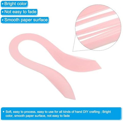 PATIKIL Quilling Strips Paper 600pcs 1.5mm 39cm Origami Paper Quilling Kits for Art DIY Hand Craft Christmas, Light Pink - Image 3