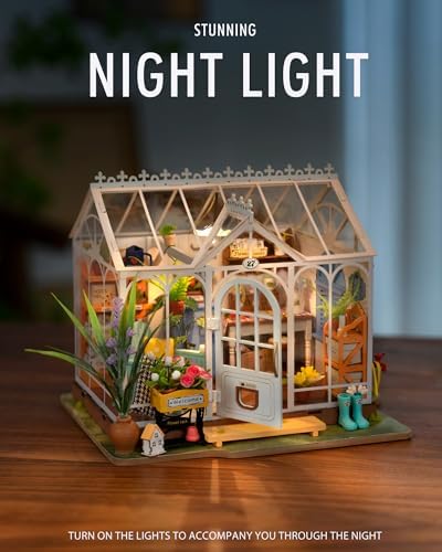 Rolife Greenhouse DIY Miniature Dollhouse Kit Creative Gift for Adults - Image 6