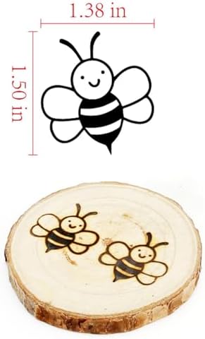AIMOADO 1.5" Honeybee Branding Iron, for Wood Hats Leather BBQ & Steak - Image 2