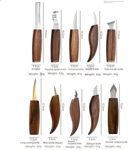 Wood Carving Kit, Wood Carving Tools Wood Carving Knife with Basswood Blocks Woodworking Widdle Gift for DIY Beginners Adults (20 PCS) - Image 6