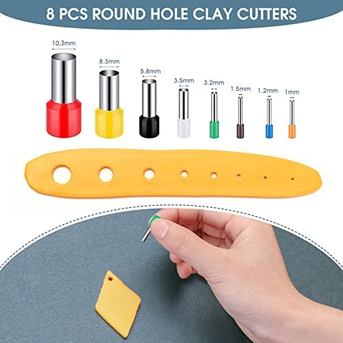 Clay Earring Making kit,32 Cutters,24 Clay,30 Hooks&Rings,Gift Box for Teen - Image 4