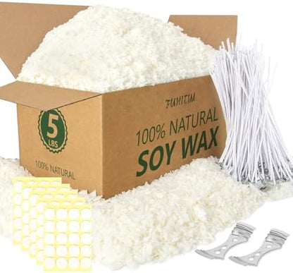 FUHITIM Soy Candle Wax for Candle Making 5 lbs Bag by FUHITIM