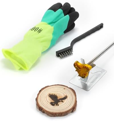 AIMOADO 1.5" Bald Eagle Branding Iron, for Wood Hats Leather BBQ & Steak by AIMOADO